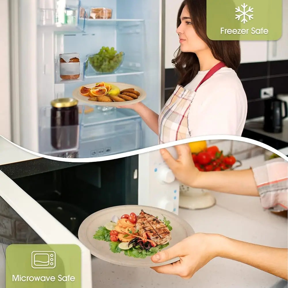 250 Pcs Disposable Paper Plates Set With Cutlery