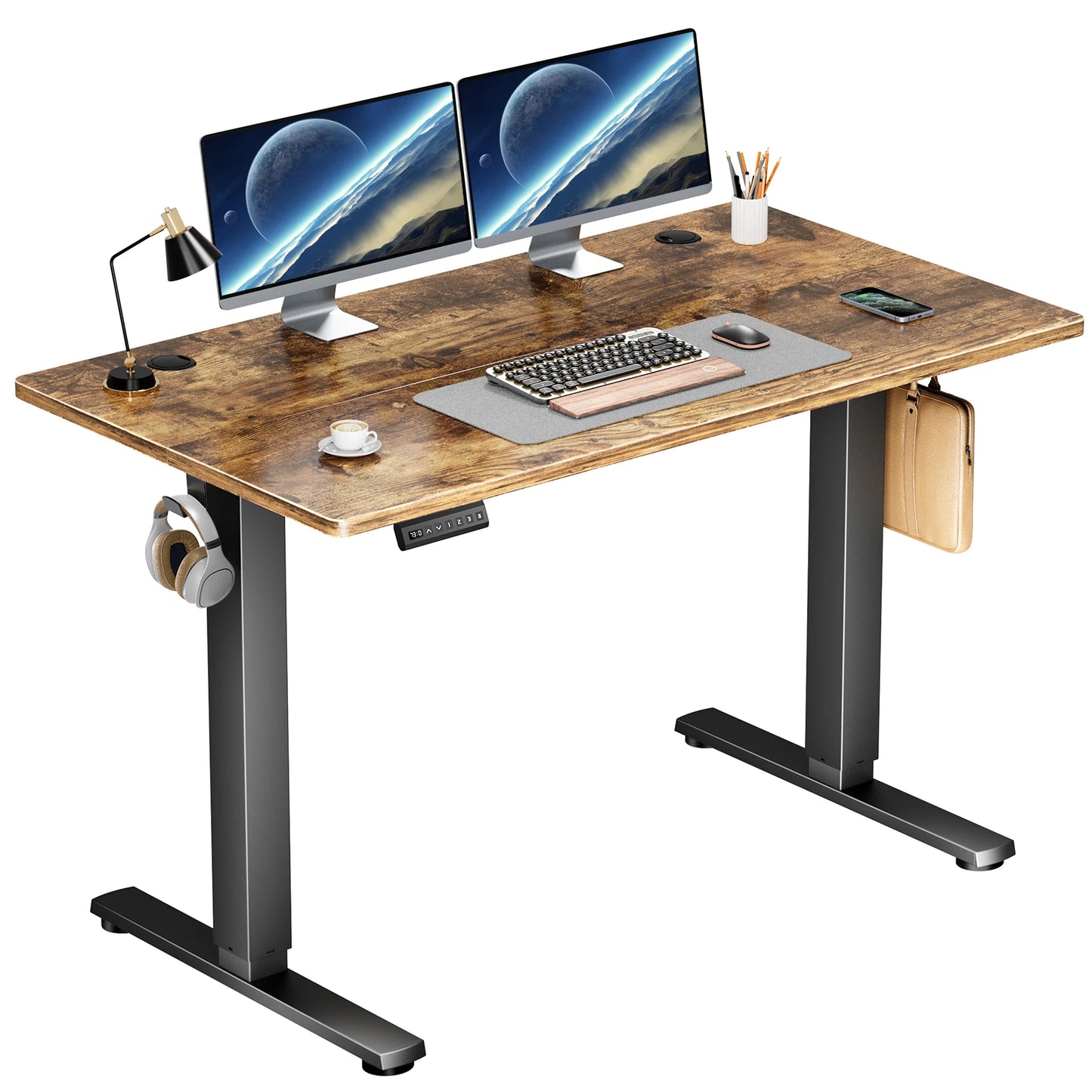 Electric Standing Desk Height Adjustable 40x24 Inch Stand Up