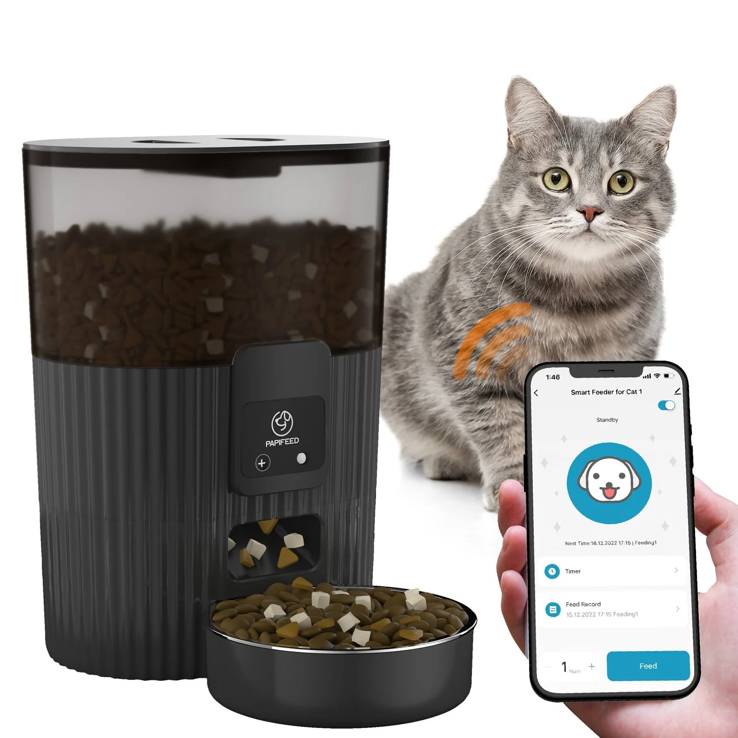 Pets automatic feeder