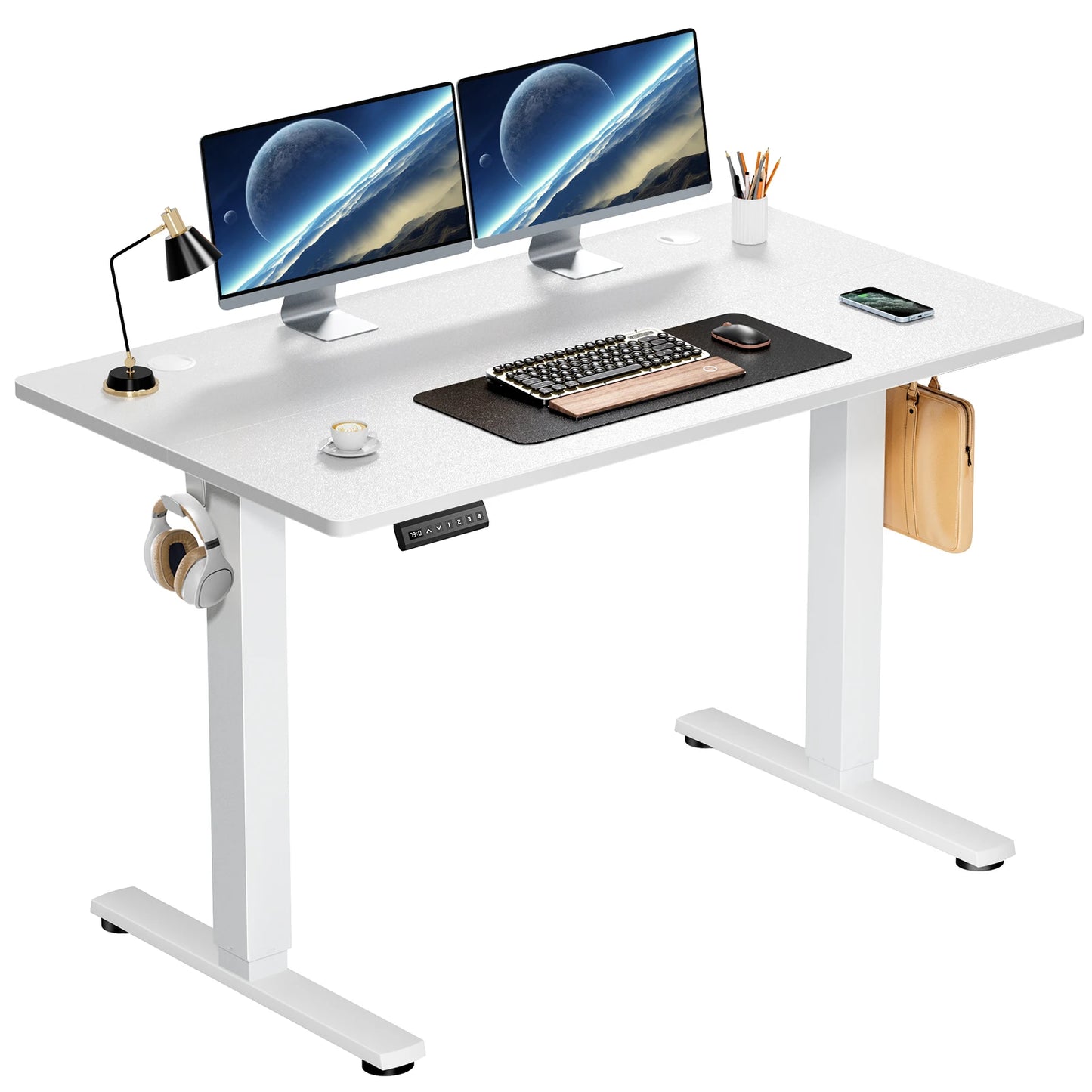Electric Standing Desk Height Adjustable 40x24 Inch Stand Up