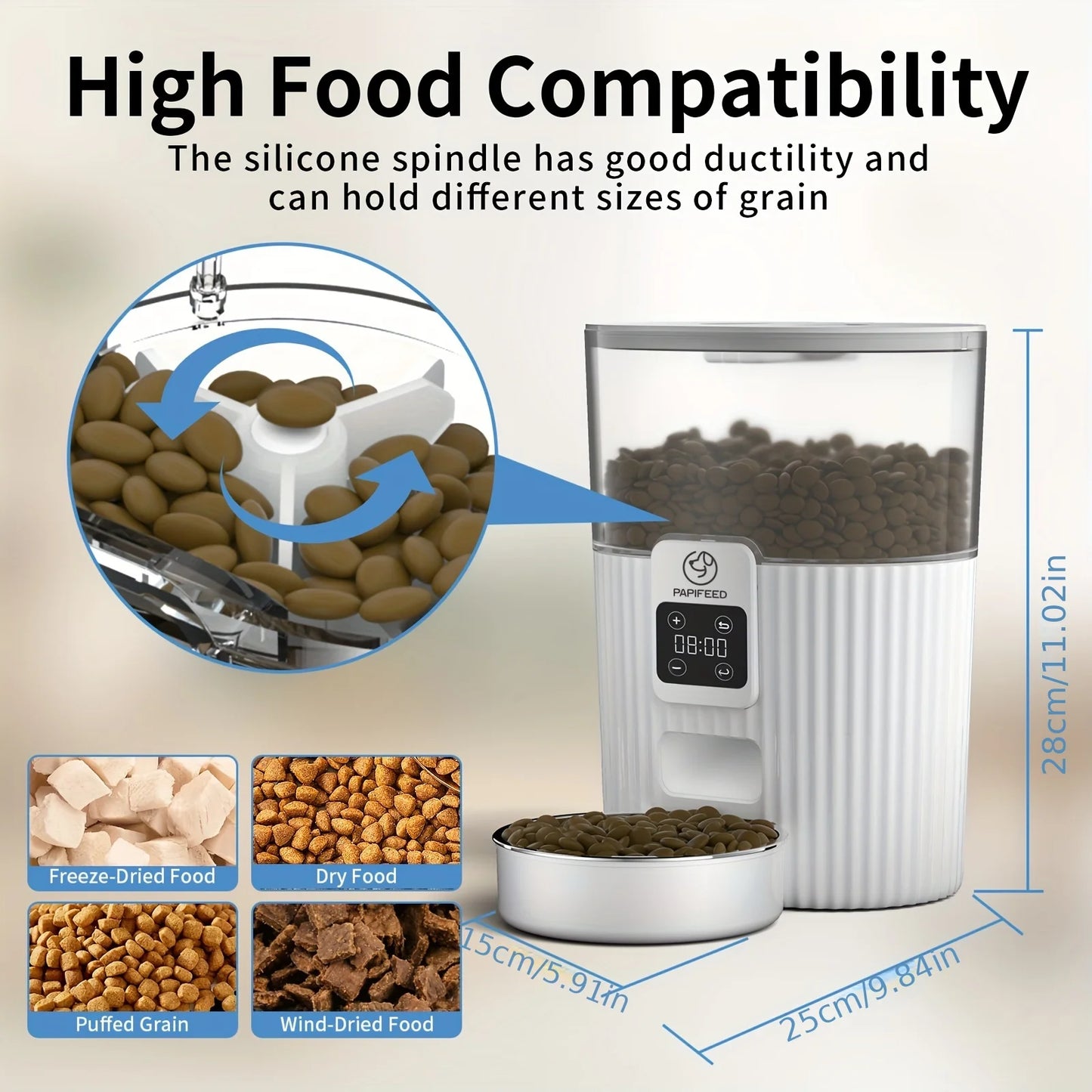 Pets automatic feeder