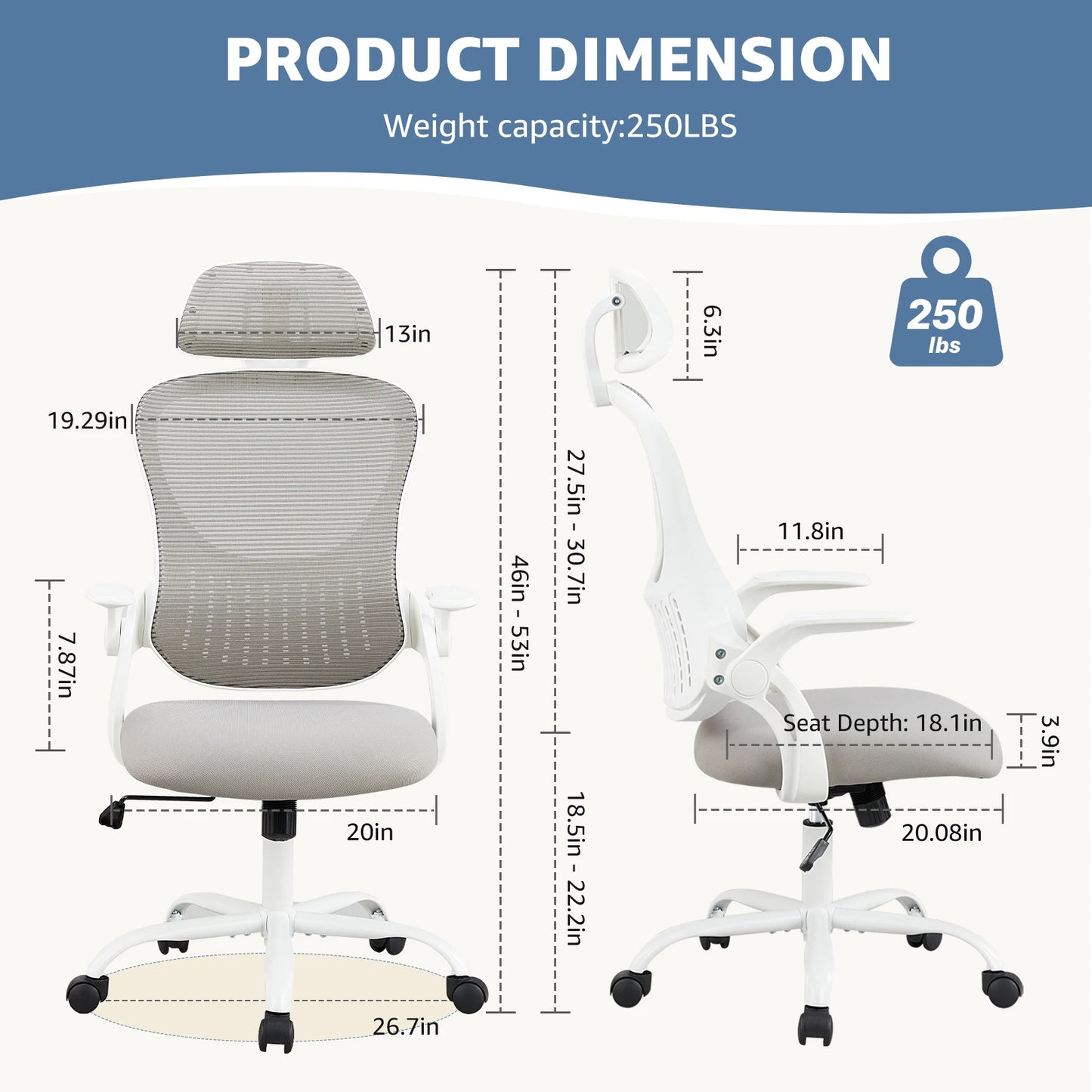 Computer Desk Chair,Ergonomic Office