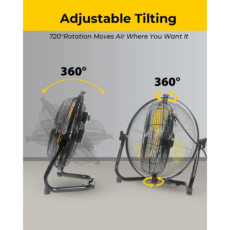 2-in-1 Floor or Wall Mounted Fan, 20 Inch