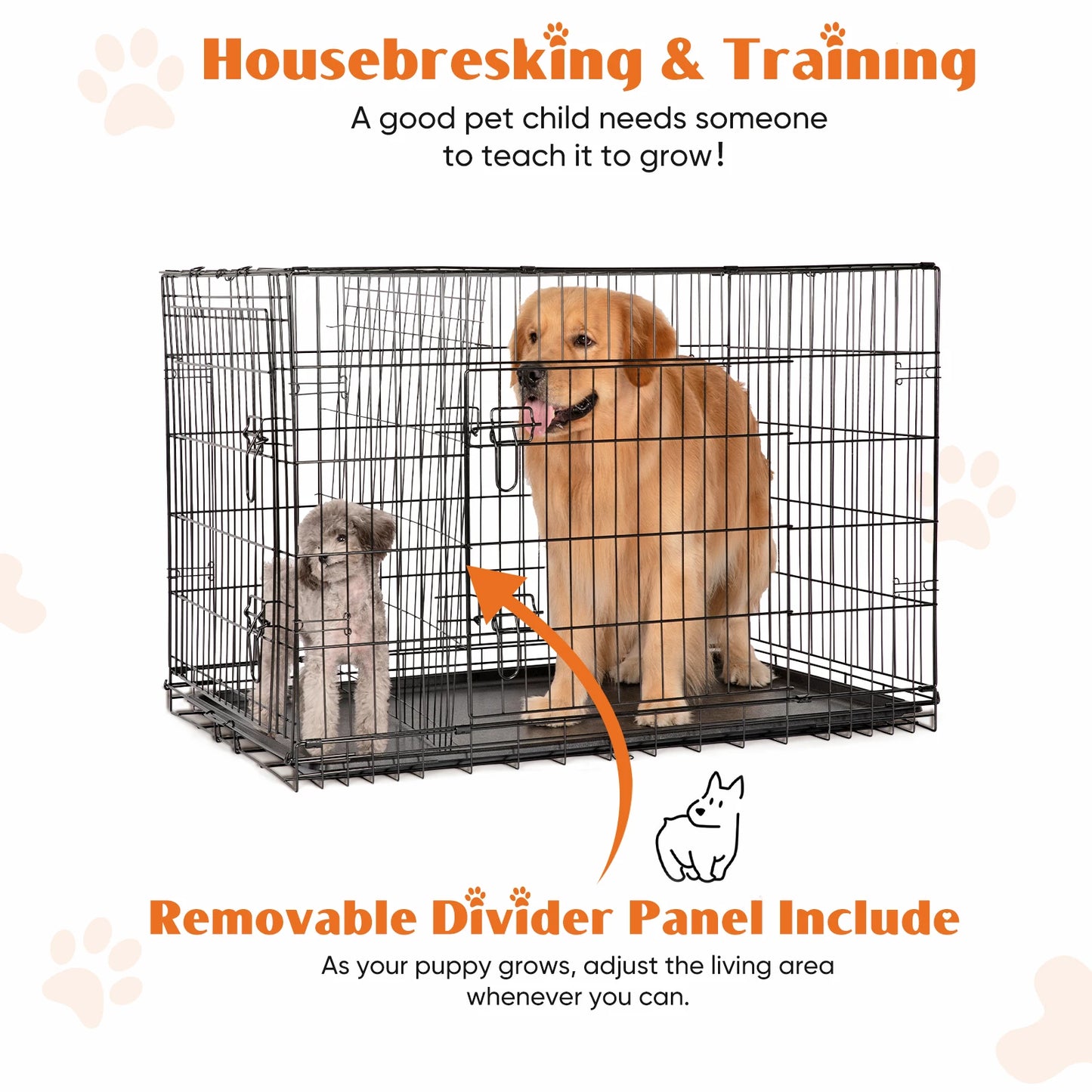 Dog Cage Folding Metal Wire