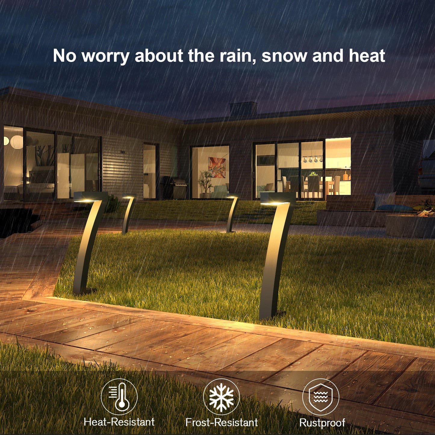 Bright Solar Outdoor Lights Pathway,