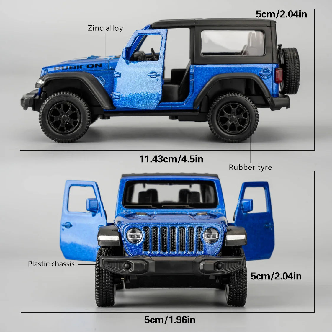 Jeep Wrangler Rubicon Alloy Model Toy Car
