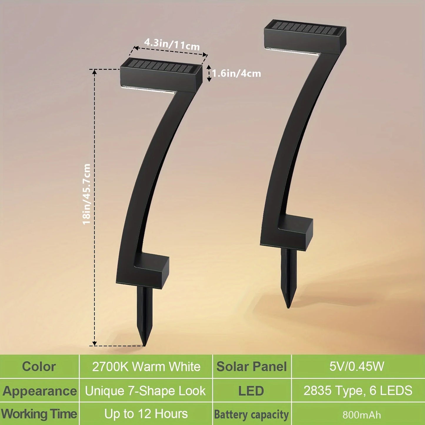 Bright Solar Outdoor Lights Pathway,