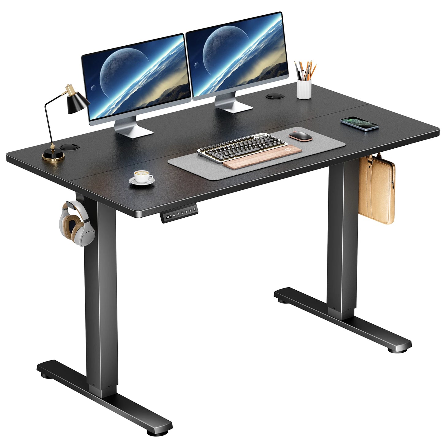 Electric Standing Desk Height Adjustable 40x24 Inch Stand Up