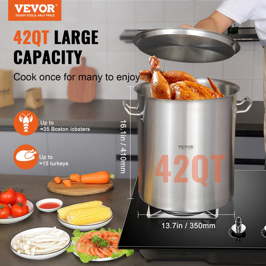 42 Quart Stainless Steel Cookware Stockpot