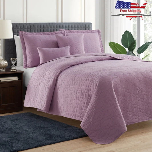 Twin Quilt Set 4-Piece Lightweight Bedspread