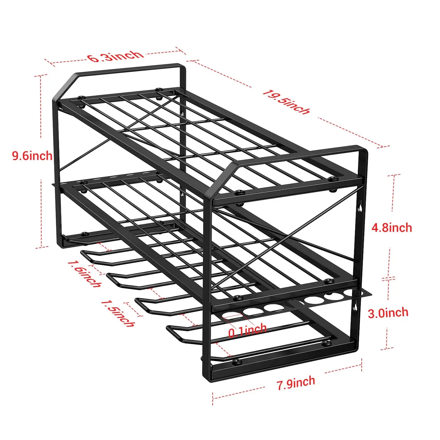 Power Tool Organizer Wall Mount Cordless Drill Holder