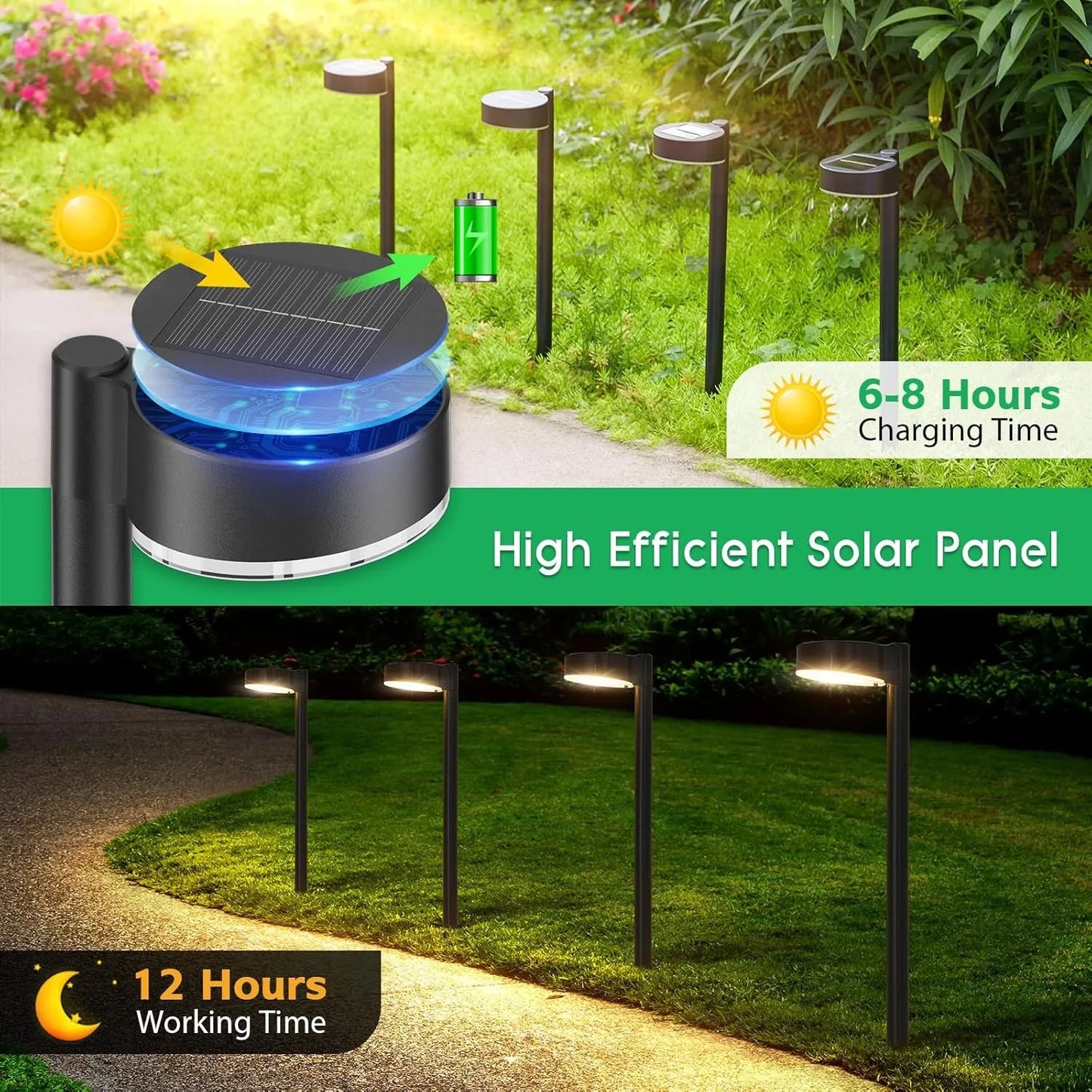 Solar Pathway Lights Outdoor