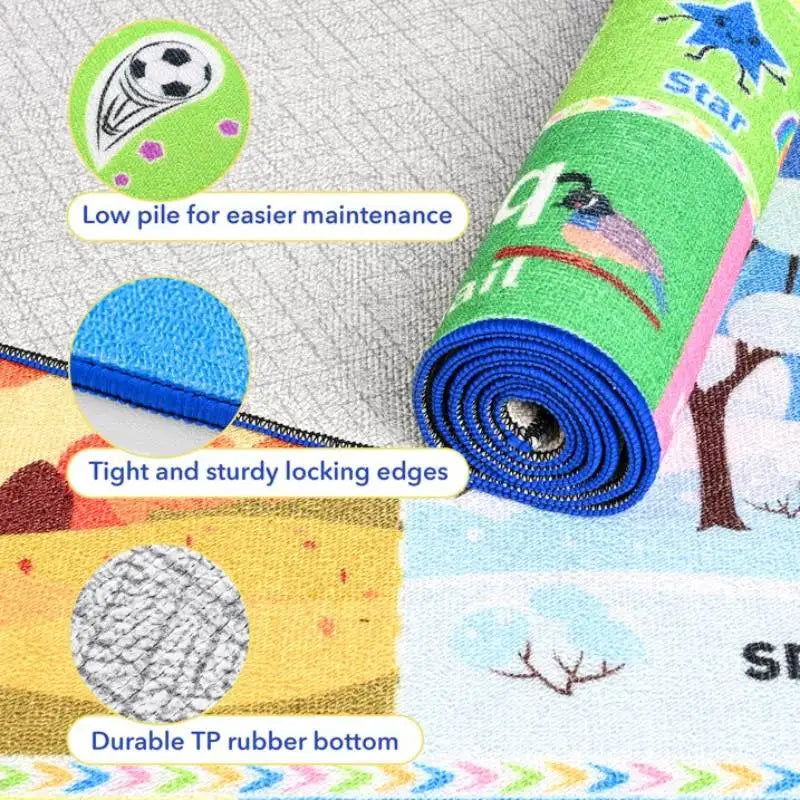 Kids Play Rug Educational & Fun Carpet